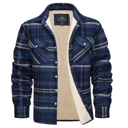 Image of Rowan | Men's Plaid Lined Shirt Jacket
