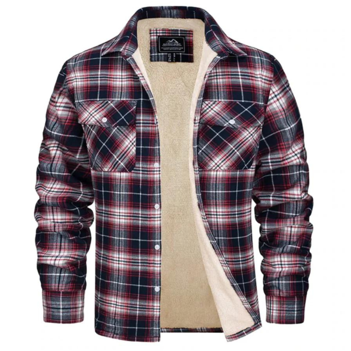 Image of Rowan | Men's Plaid Lined Shirt Jacket