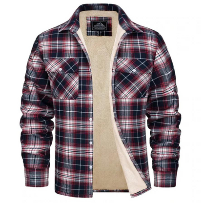 Image of Rowan | Men's Plaid Lined Shirt Jacket