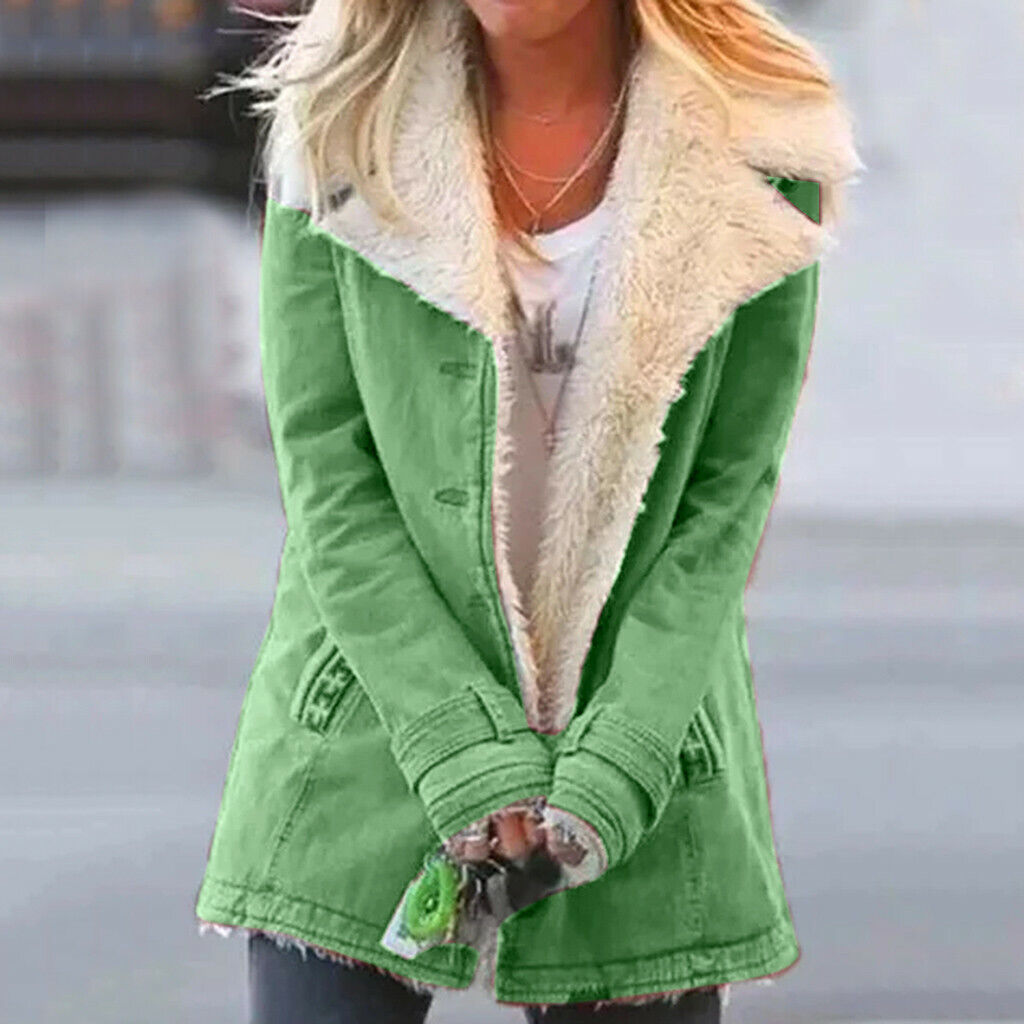 Ladies' Insulated Fleece Parka Coat - VibreMode