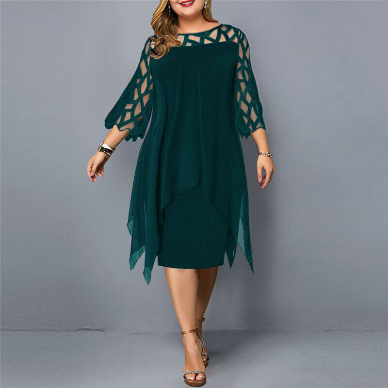 Beautiful Plus Size Midi Dress for Women