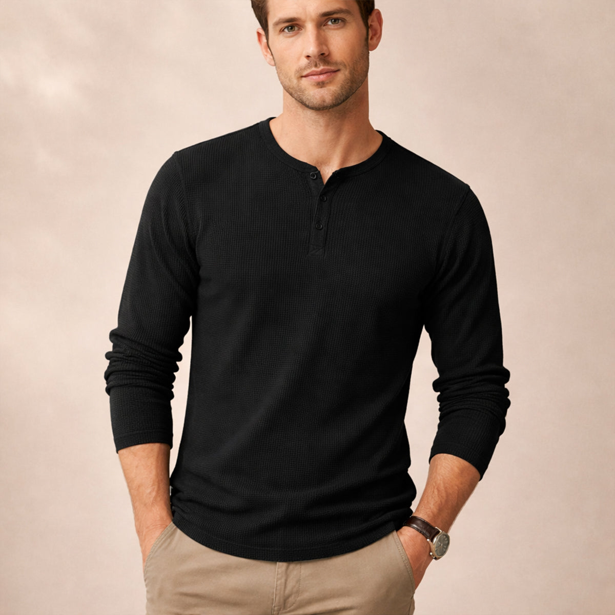 Men's Textured Stripe Button Down Shirt