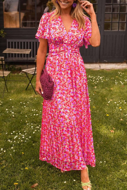 Beautiful Flower Long Summer Dress