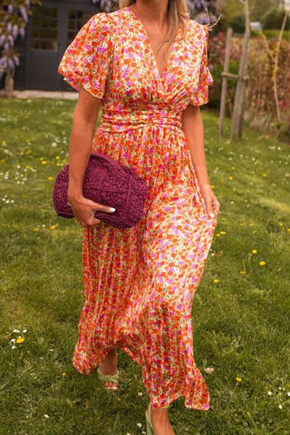 Beautiful Flower Long Summer Dress