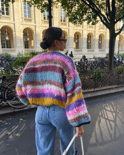 Image of Sandy | Women's Cropped Oversized Cardigan