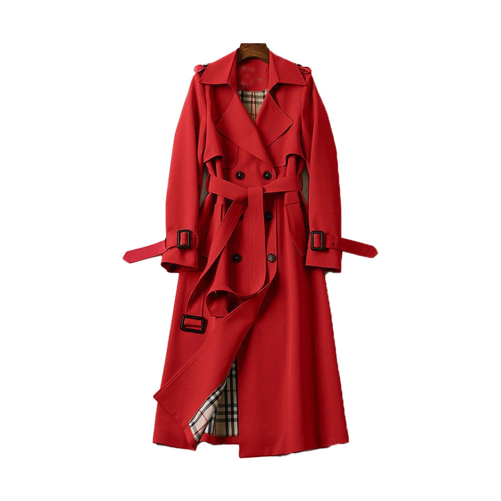 Image of Sarah | Women's Belted Long Trench Coat