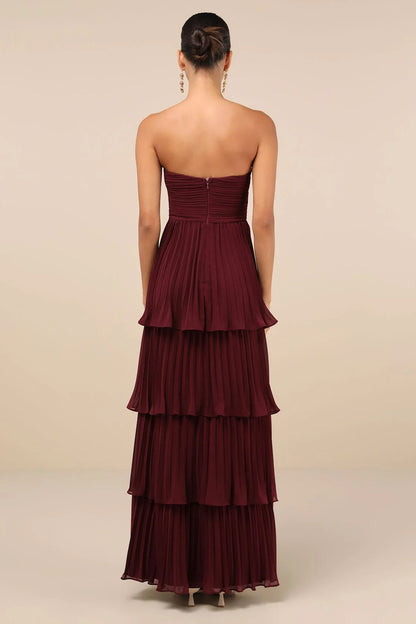 Image of Scarlett | Women's Strapless Tiered Maxi Dress