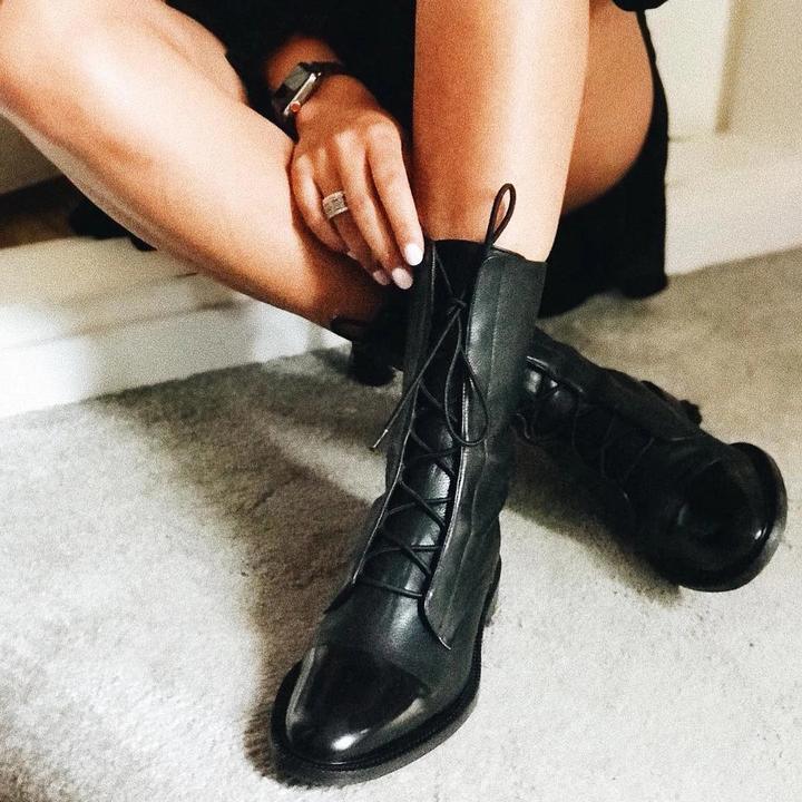 Women's Mid Calf Boots Closed Toe - VibreMode