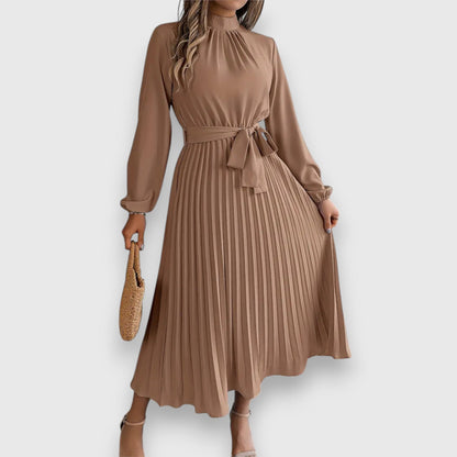 Women's High Neck Midi Dress