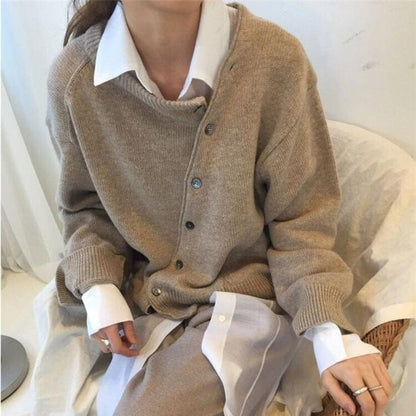 Kerry Women's Cashmere Cardigan Button Front