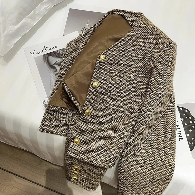 Image of Serena | Women's Cropped Button Front Jacket