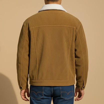 Men's Corduroy Jacket Sherpa Collar