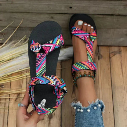 Image of Sienna | Women's Ankle Strap Flat Sandals