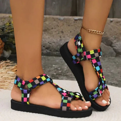Image of Sienna | Women's Ankle Strap Flat Sandals