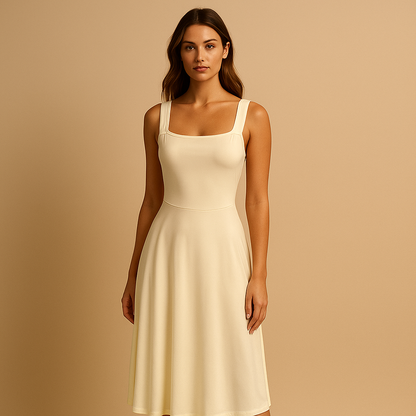 Women's Sleeveless Minimalist Dress - VibreMode