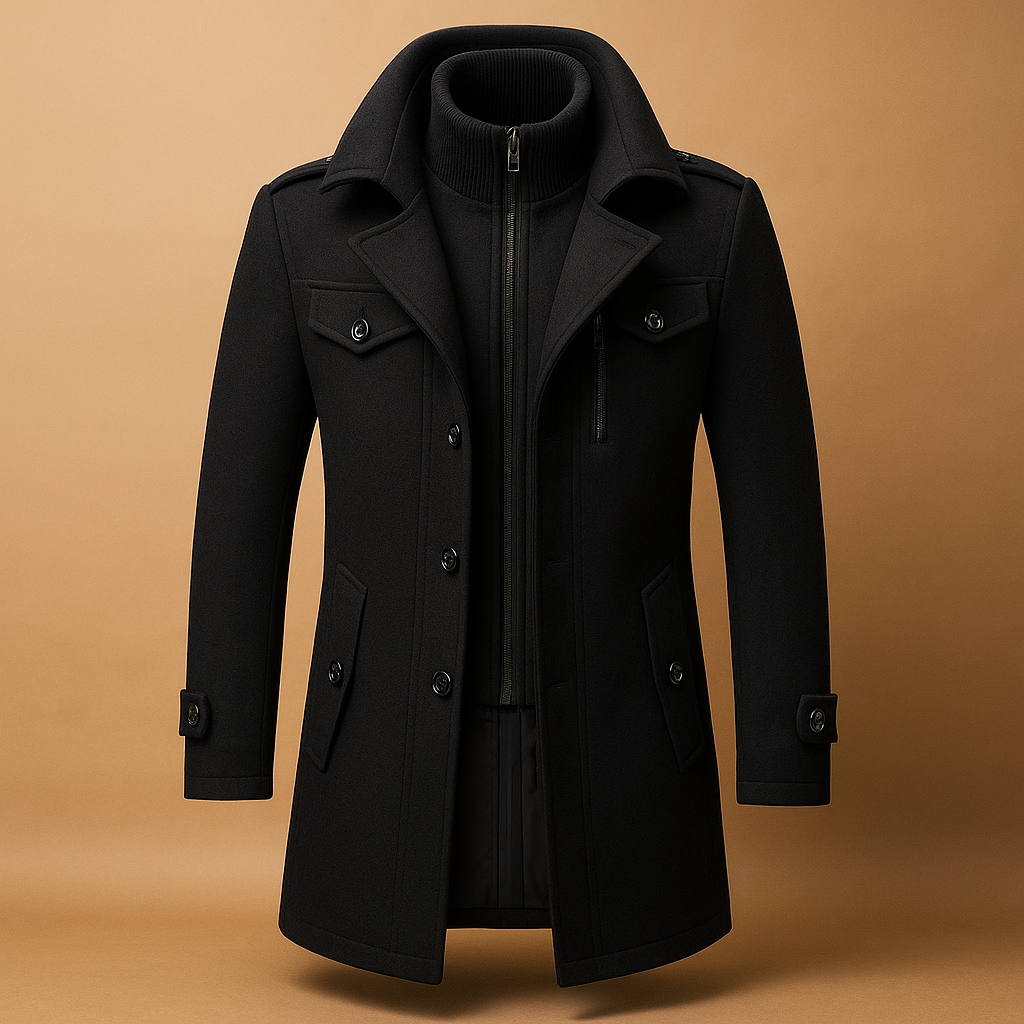 Men's Slim Fit Winter Coat - VibreMode