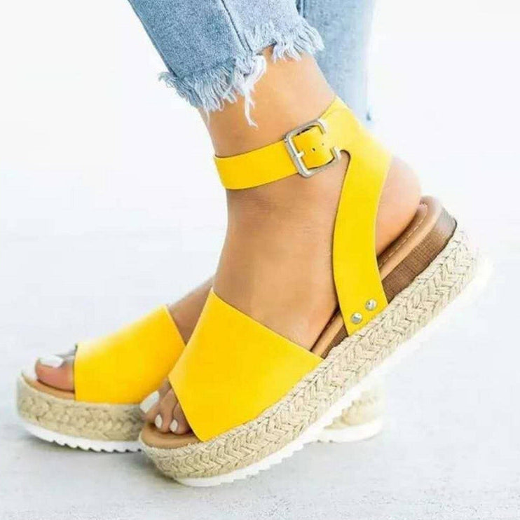 Image of Sloane | Women's Platform Ankle Strap Sandals