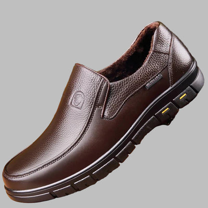 Men's Leather Casual Shoes Genuine Leather Brown