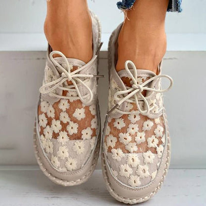 Delicate Floral Wedding Shoes