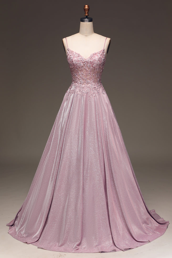Beautiful Floral Long Evening Dress