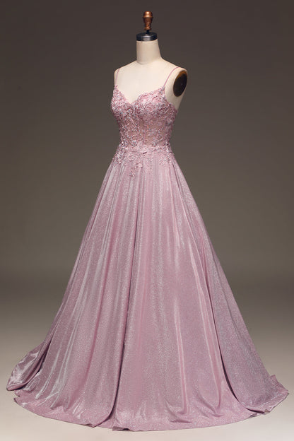 Beautiful Floral Long Evening Dress