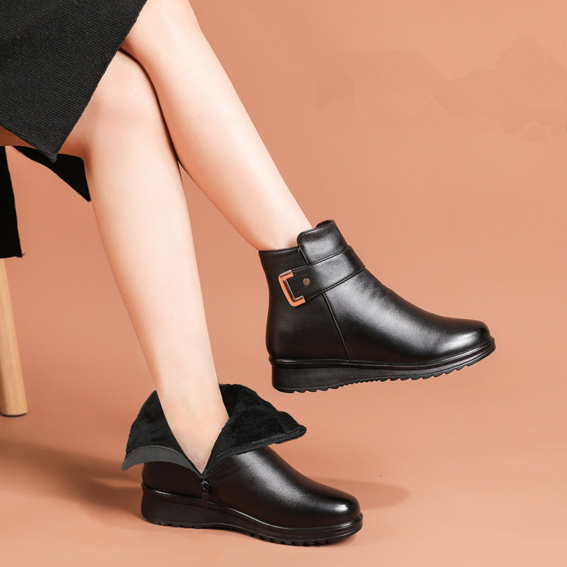 Women's Ankle Boots Buckle Strap