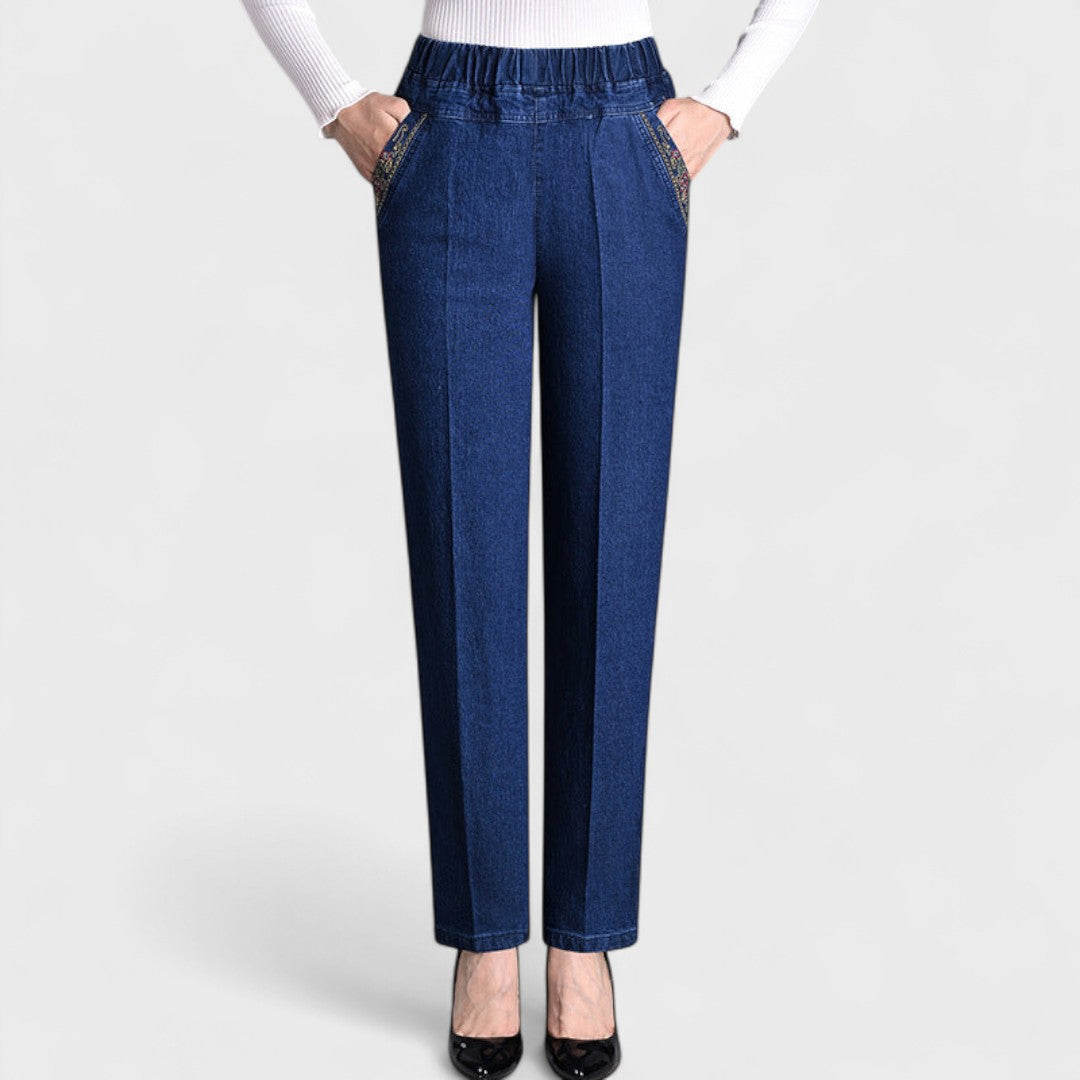 Women's Gathered Waist Jeans