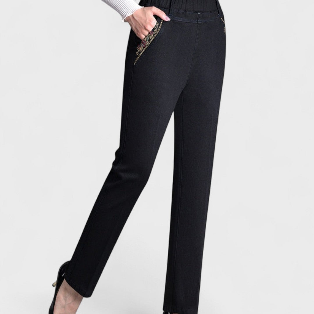 Women's Gathered Waist Jeans