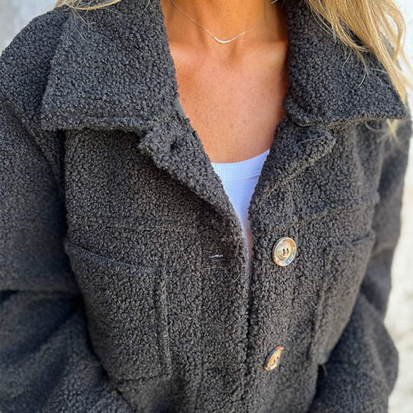 Women's Button Front Cardigan With Chest Pocket