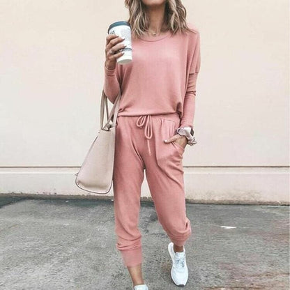 Women's Two Piece Straight Sleeve Set