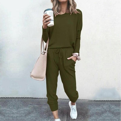 Women's Two Piece Straight Sleeve Set