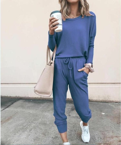 Women's Two Piece Straight Sleeve Set
