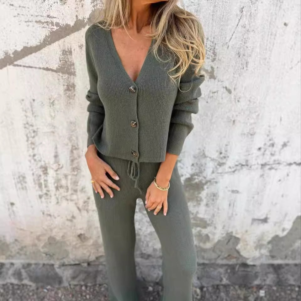 Soft Knit 2-Piece Sweater Set