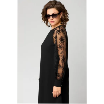 Women's Round Neck Midi Dress