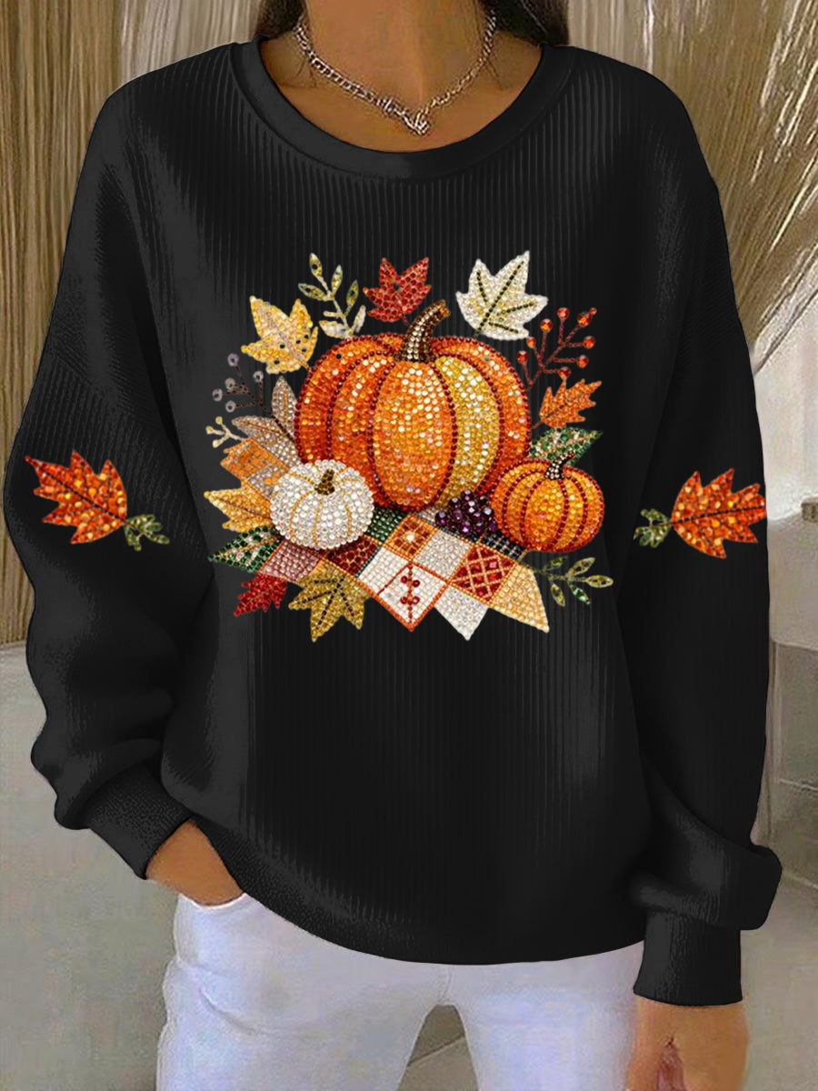 Women's Graphic Sweatshirt Illustrated Front Design