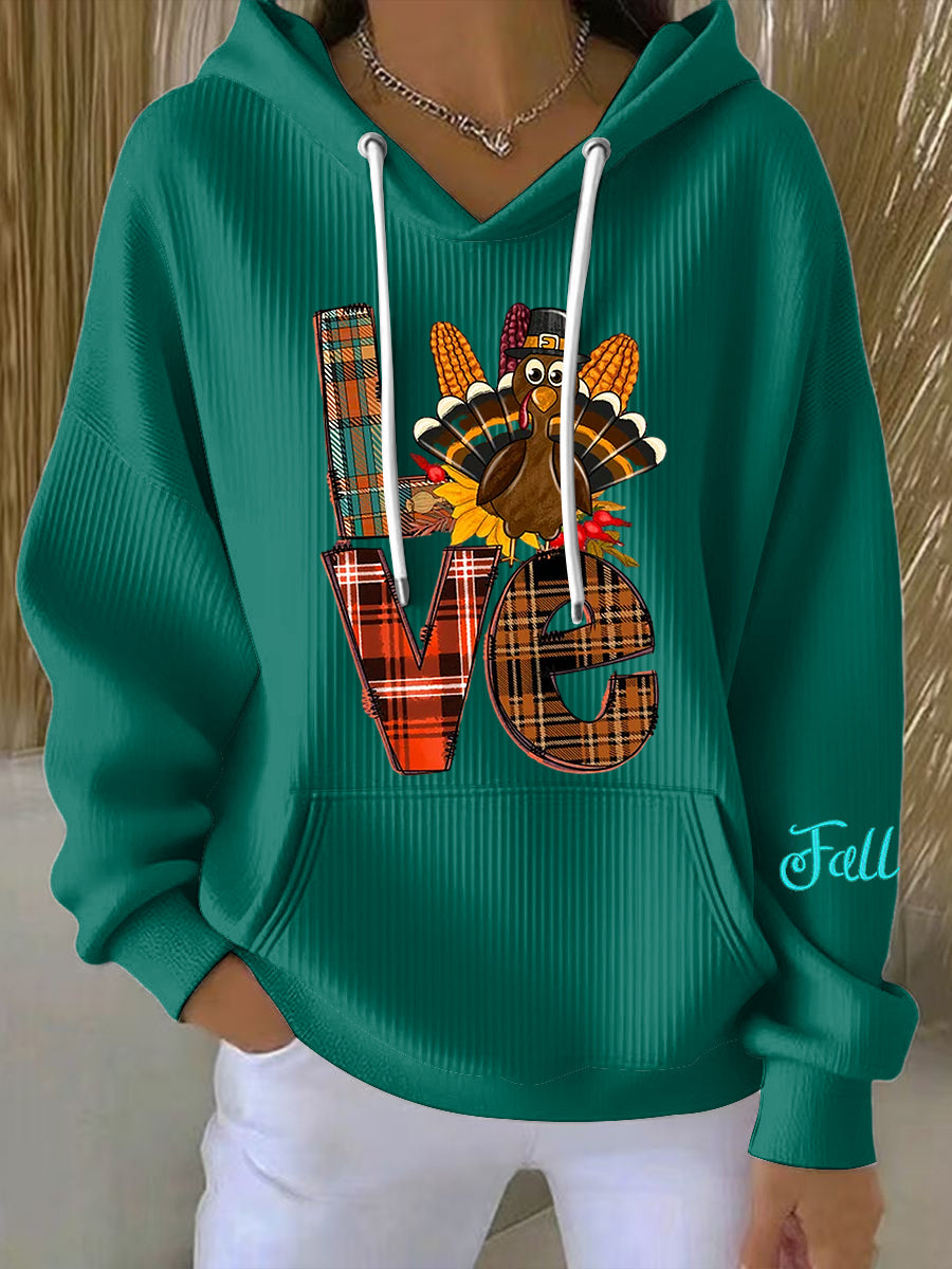 Women's Printed Hoodie Pullover - VibreMode