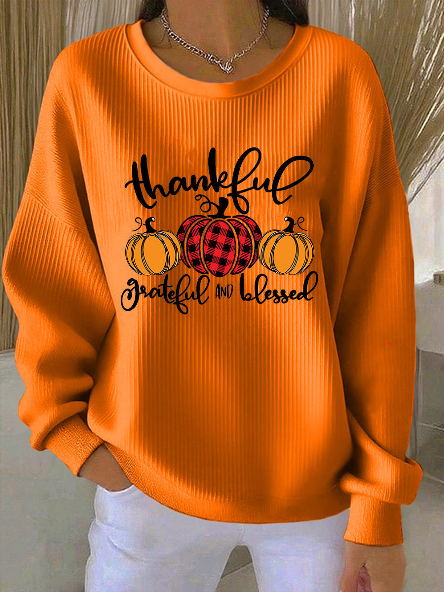 Women's Crew Neck Sweatshirt Long Sleeves - VibreMode