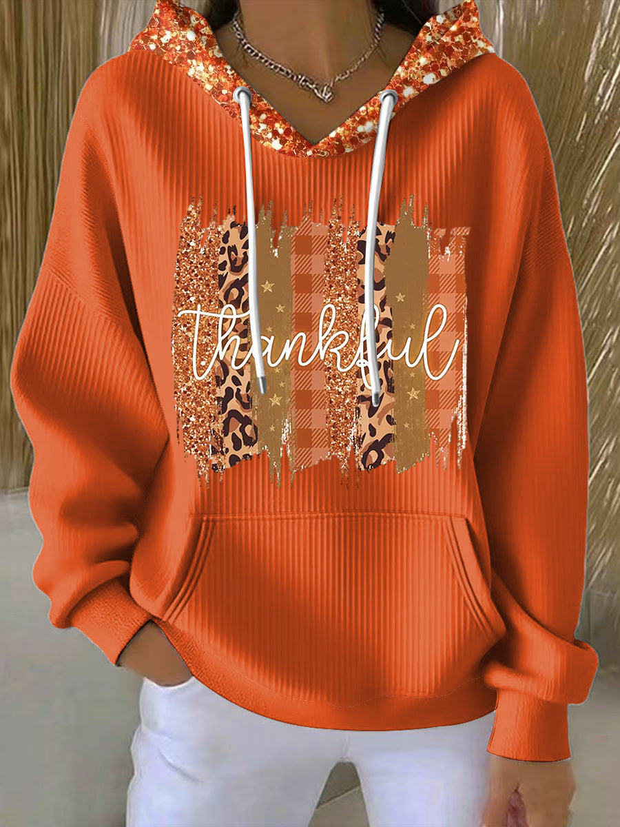 Women's Sequin Hoodie Cozy - VibreMode