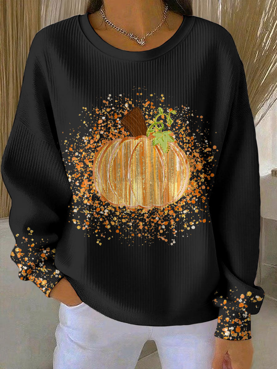 Women's Pumpkin Sweatshirt - VibreMode