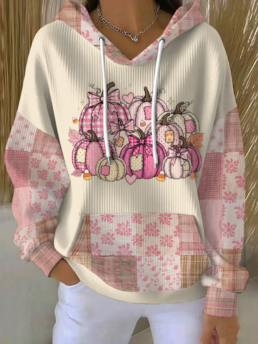 Women's Graphic Patchwork Hoodie - VibreMode