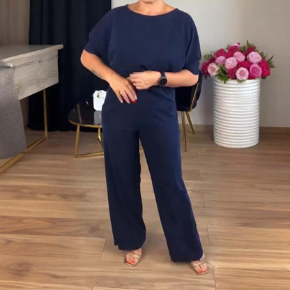Women's Longline Cardigan Set Wide Leg Trouser