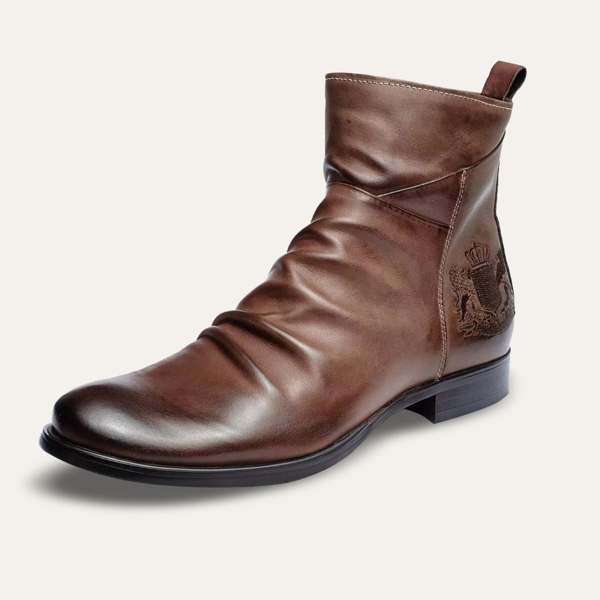 Men's Leather Chelsea Boots Handmade Black - VibreMode