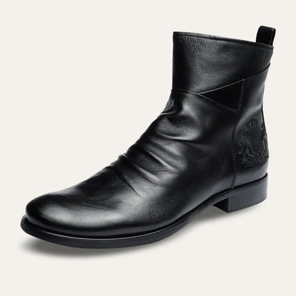 Men's Chelsea Boots Leather Handmade Black