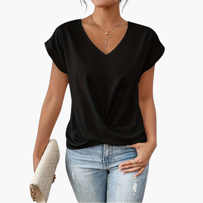 Image of Summer | Women's Twist Front V-Neck T-Shirt