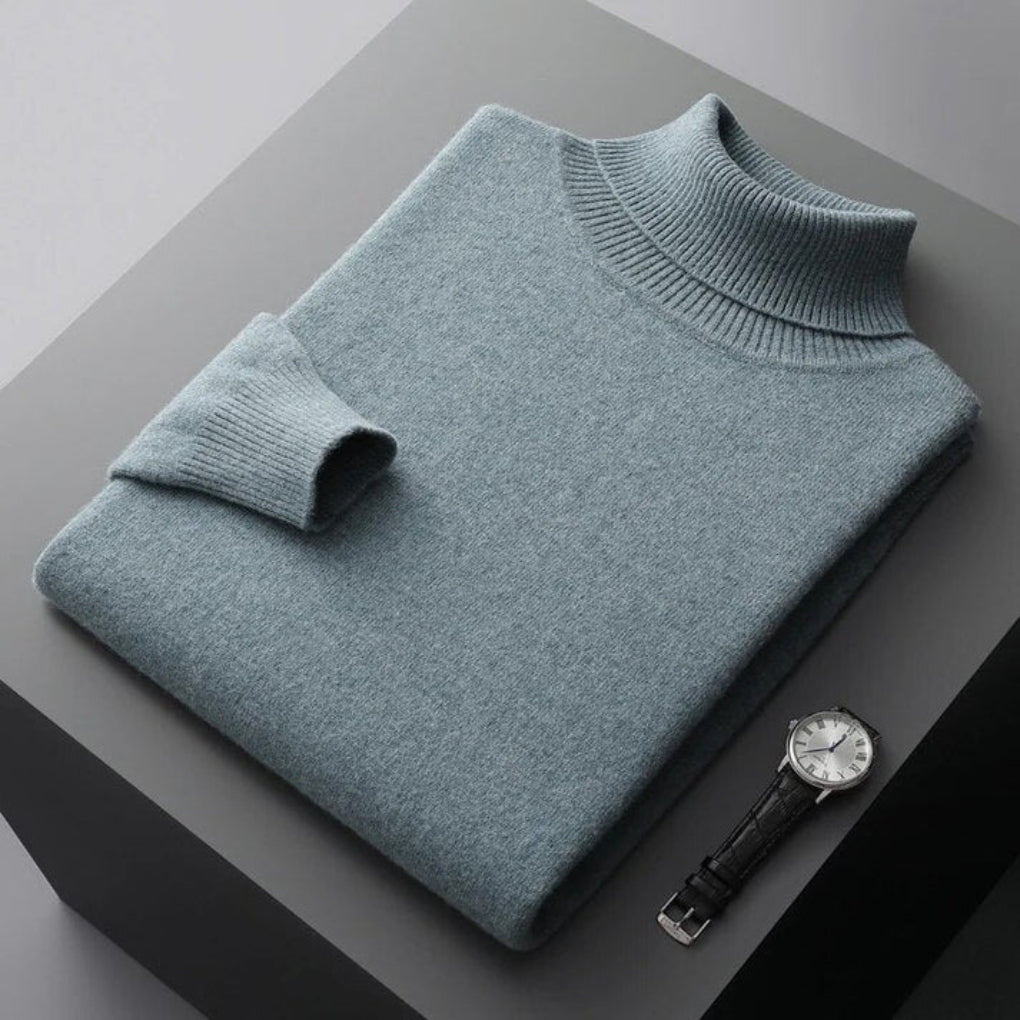 Men's Knit Turtleneck Sweater