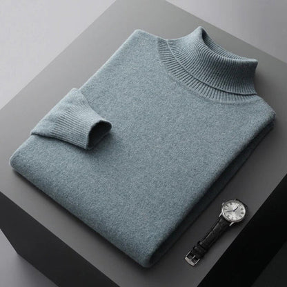 Men's Knit Turtleneck Sweater