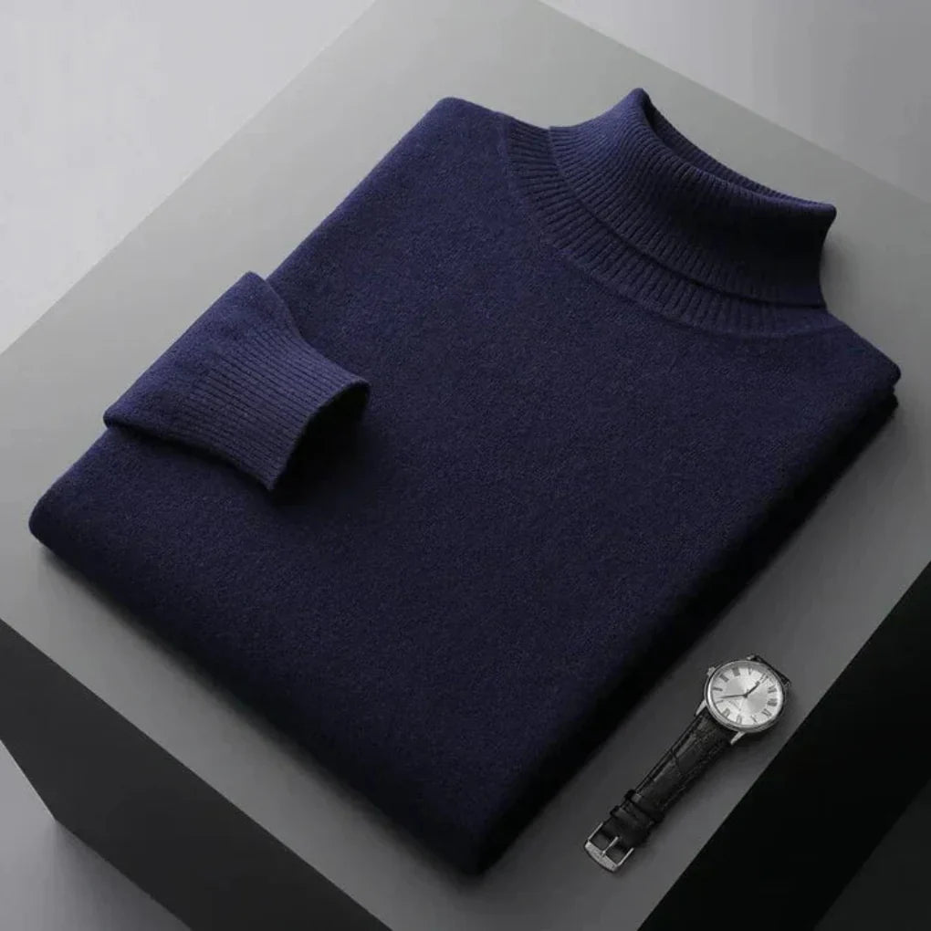 Men's Knit Turtleneck Sweater Winter Layer