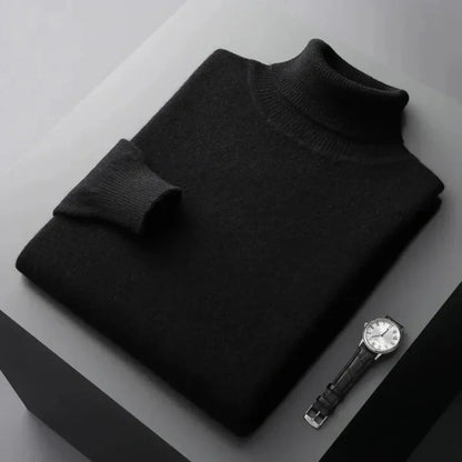 Men's Knit Turtleneck Sweater