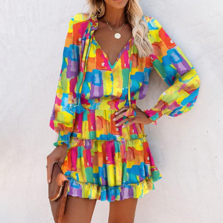 Image of Tara | Women's Long Sleeve Floral Mini Dress