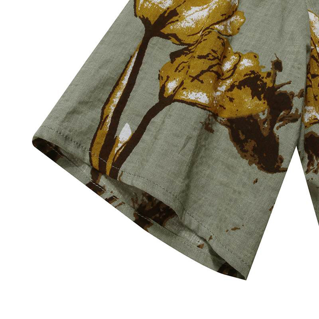 Image of Tina | Women's Floral Short Sleeve A-Line Maxi Dress